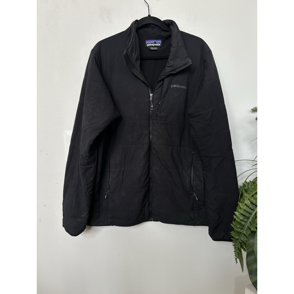 Patagonia Nano-Air Jacket Mens L Black Puffer Full Zip Lightweight Techwear Gorp